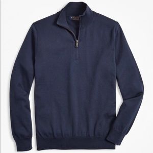 Brooks Brothers Saxxon Wool Half Zip Pullover